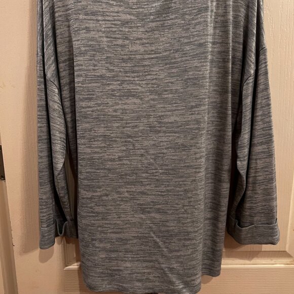 Lucky Brand Grey Long Sleeve with front Crossover and Tie. Size S - Picture 5 of 5